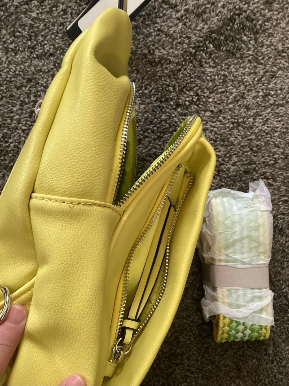 Le Miel Women's Yellow Hobo Crossbody Sling Bag